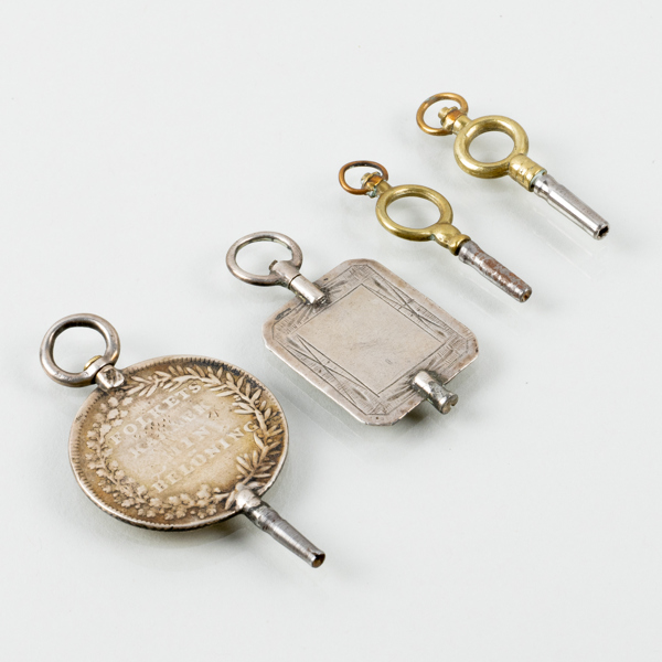 FICKURSNYCKLAR, 4 st, bla silver, 1700/1800-tal