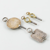 FICKURSNYCKLAR, 4 st, bla silver, 1700/1800-tal