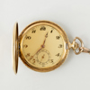 FICKUR, savonett, 14 k guld, 1900-talets första hälft, tot vikt exkl kedja ca 67 g