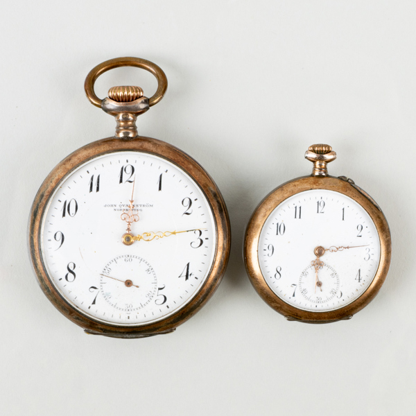 FICKUR, 2 st, silver, 1900-talets första hälft