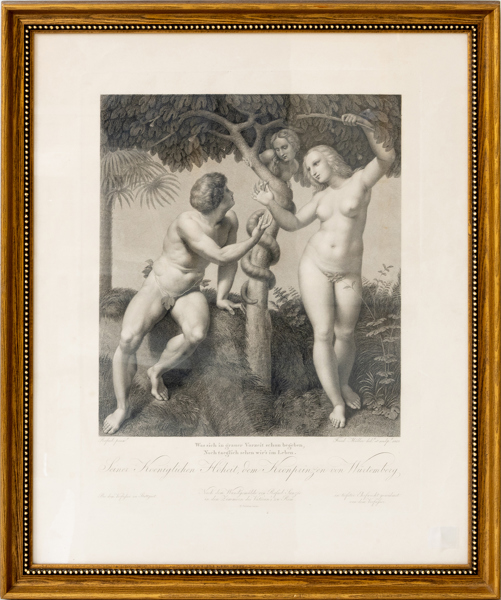 GRAFISKT BLAD, 1800-tal, efter Rafael