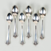 KAFFESKEDAR, 6 st, silver, Hallbergs, 1955, tot vikt ca 110 g