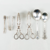 SILVERBESTICK, 6 del, silver, 1900-tal, tot vikt ca 160 g