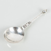BRÄNNVINSSKED, silver, 1700-tal, med datering 1712