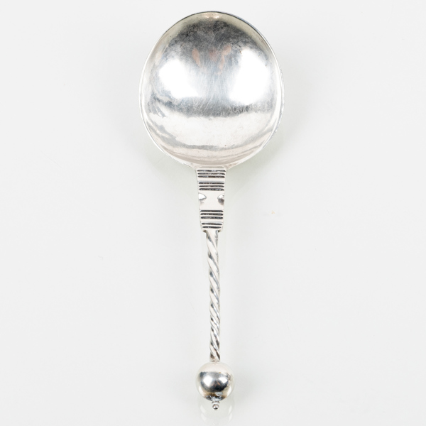 BRÄNNVINSSKED, silver, 1700-tal, med datering 1712