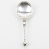 BRÄNNVINSSKED, silver, 1700-tal, med datering 1712