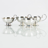 PUNCHMUGGAR, 4 st, silver, GAB, 1976, tot vikt ca 