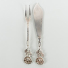 BAKELSEBESTICK, 2 del, silver, Gewe 1957, vikt ca 85 g 