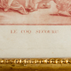 GRAFISKT BLAD, "Le Coq secouru", Frankrike, 1800-tal