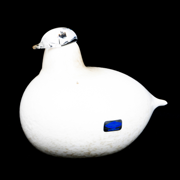 OIVA TOIKKA, skulptur, glas, Nuutajärvi, signerad