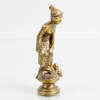 SIGILLSTAMP OCH FIGUR, mässing och koppar, 1800-/1900-tal