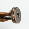 SIGILLSTAMP OCH FIGUR, mässing och koppar, 1800-/1900-tal