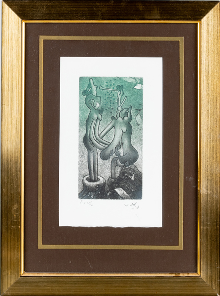 ROBERTO MATTA (Chile, 1911-2002), färglitografi, signerad och numrerad 10/90