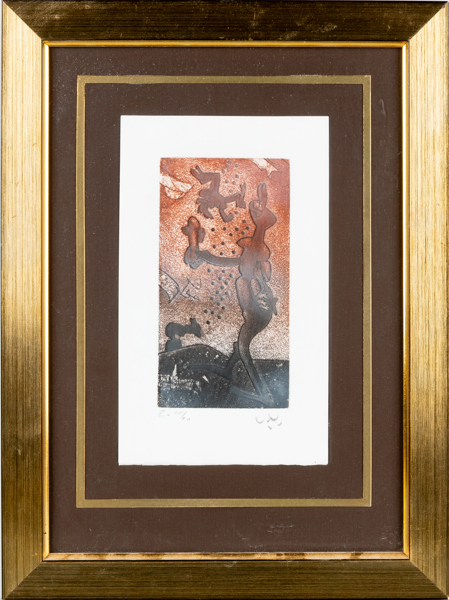ROBERTO MATTA (Chile, 1911-2002), färglitografi, signerad och numrerad 10/10