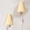 JAN WICKELGREN, 1 par vägglampor, "Ran", mässingsfärgad plåt, IKEA, 1990-tal