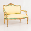 SOFFA OCH STOL, rokokostil, 1800-/1900-tal