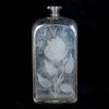 KARAFF, glas, etsad dekor och datering 1832