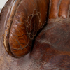 ARMÉSADEL, brunt skinn, 1800-/1900-tal