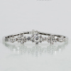 ARMBAND, 18k vitguld, med briljantslipade diamanter tot ca 3.46 ct