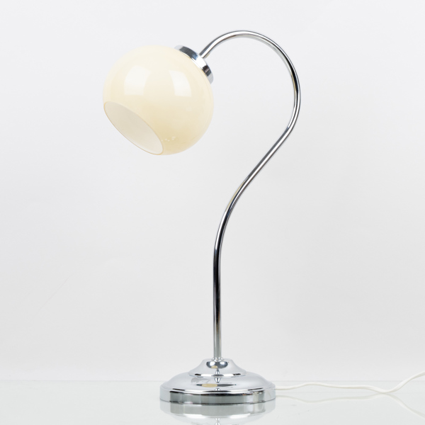 BORDSLAMPA, kromad metall, 1900-talet slut