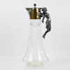 KARAFF, glas och vitmetall, 1900-talets första hälft