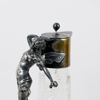 KARAFF, glas och vitmetall, 1900-talets första hälft