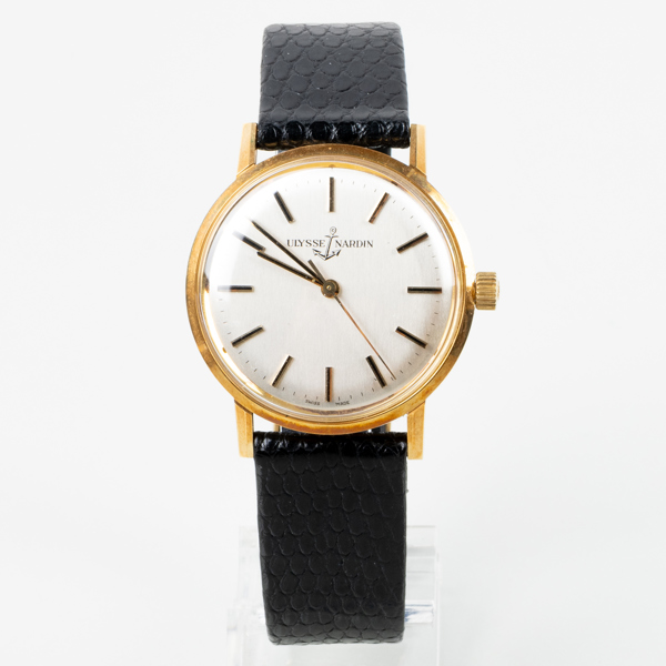 HERRARMBANDSUR, Ulysse Nardin, 18k guld, 1900-talets andra hälft