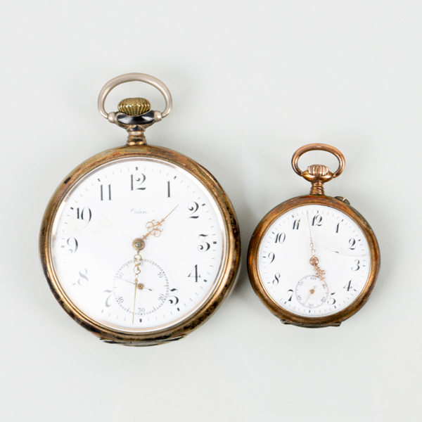 FICKUR, 2 st, silver, 1900-talets första hälft