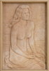 OSCAR ANTONSSON (1898-1960), väggrelief, lergods, signerad