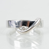 RING, 14k vitguld, vikt ca 3,4 g