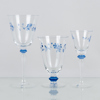 JACKIE LYND, glasservis, 34 del, glas, "Blå herrgård", Christineholm, Fyrklövern
