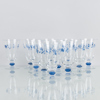JACKIE LYND, glasservis, 34 del, glas, "Blå herrgård", Christineholm, Fyrklövern