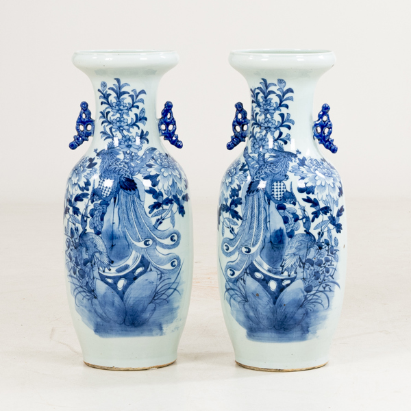 GOLVVASER, 1 par, porslin, Kina, 1800-tal