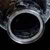  EDWARD HALD, skål, glas, "Åskväder", Orrefors, signerad