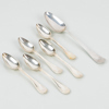MATSKED SAMT KAFFESKEDAR, 5 st, silver, AME 1873 samt JWH 1890, tot vikt ca 145 g