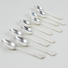 KAFFESKEDAR, 9 st, silver, 1946, tot vikt ca 190 g