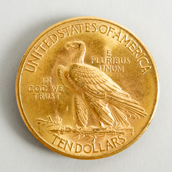 MYNT, 21,6 k guld, "Indian Head-Eagle", Ten dollars, United States of America 1926, vikt ca 16,8 g