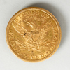 MYNT, 21,6 k guld, five dollars, United States of America, vikt ca 8,4 g