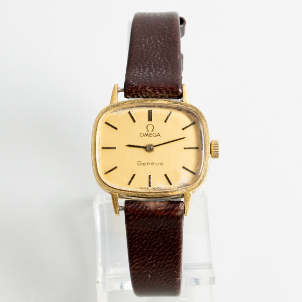 OMEGA, damarmbandsur, 18k guld, Geneve, tot vikt ca 16 g