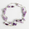 COLLIER, sterlingsilver och ametister, 1900-talets mitt