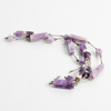 COLLIER, sterlingsilver och ametister, 1900-talets mitt