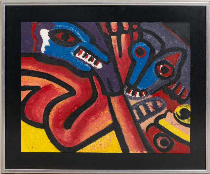 BENGT LINDSTRÖM (1925-2008), carborundumetsning, signerad