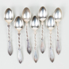 KAFFESKEDAR, 7 st, silver, GAB, 1942, tot vikt ca 90 g