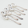KAFFESKEDAR, 7 st, silver, GAB, 1942, tot vikt ca 90 g
