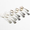 BESTICK, 9 del, silver, "Rosen", GEWE, 1900-talets mitt, tot vikt ca 115 g 