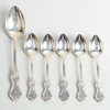 MATSKED SAMT KAFFESKEDAR, 5 st, silver, CG Hallberg, 1944, tot vikt ca 135 g 