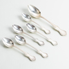 MATSKED SAMT KAFFESKEDAR, 5 st, silver, CG Hallberg, 1944, tot vikt ca 135 g 