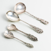 SKEDAR, 4 st, silver, 1900-tal, tot vikt ca 80 g