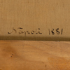 OKÄND KONSTNÄR, 1800-tal, olja på duk, osignerad, daterad à tergo Napoli 1881