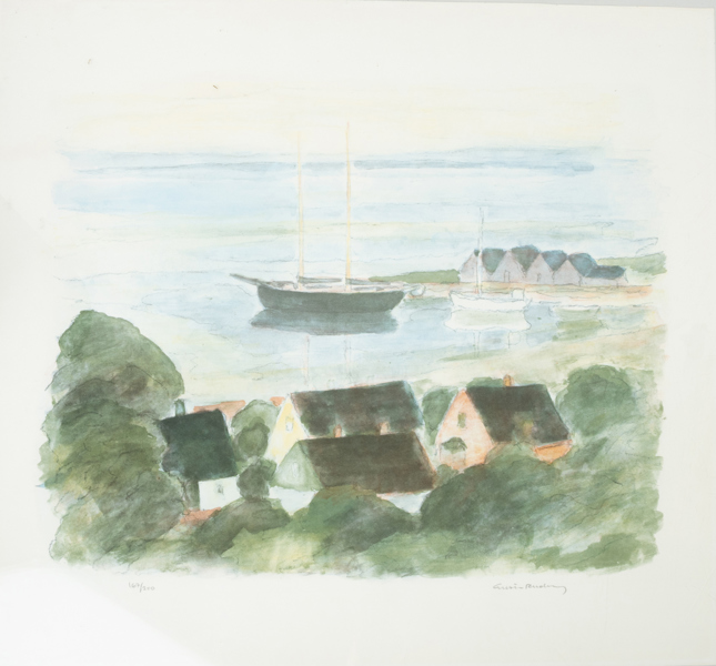 GUSTAV RUDBERG (1915–2001), färglitografi, signerad och numrerad 167/250